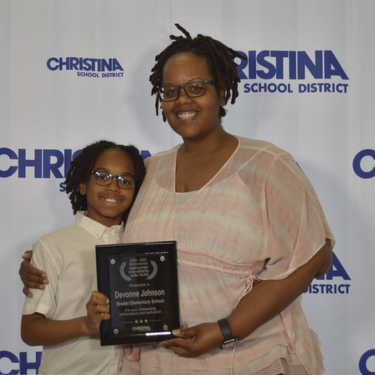 Devonne Johnson 2024-2025 Secretary of the Year Brader Elementary